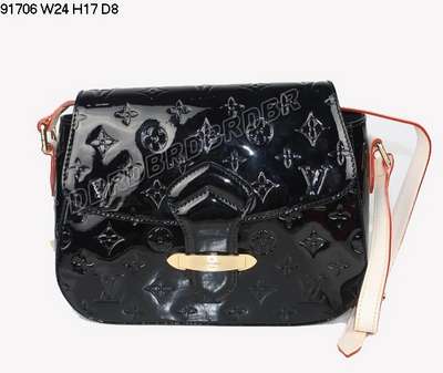 Discount Louis Vuitton Handbags Monogram Vernis 91706 black Wholesale