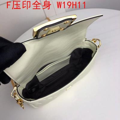 wholesale quality fendi bags full embossed f logo beige