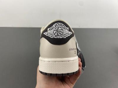 wholesale quality travis scott x air jordan 1 low og  beige gray black