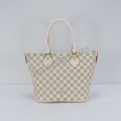 Discount Louis Vuitton Handbags Damier Azur Canvas N51186 white Wholesale