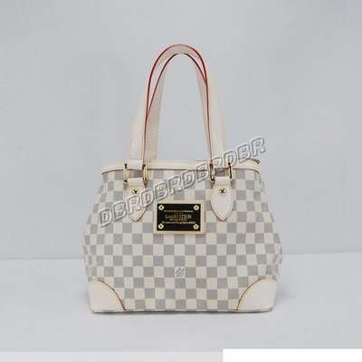 Discount Louis Vuitton Handbags Damier Azur Canvas N51207 white Wholesale