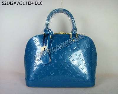 Discount Louis Vuitton Handbags Monogram Vernis M93596 blue Wholesale