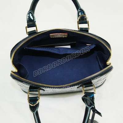 discount louis vuitton handbags monogram vernis m91606 blue wholesale