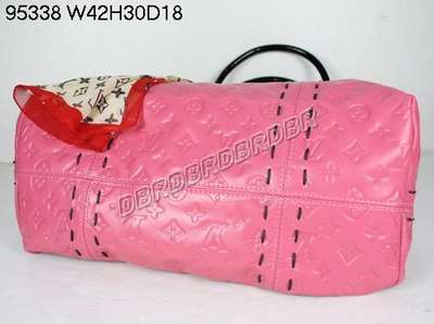 discount louis vuitton handbags leather 95338 rose red wholesale