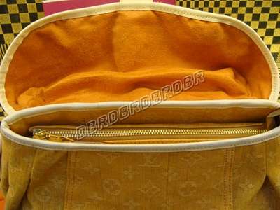 discount louis vuitton handbags monogram denim m95860 yellow wholesale