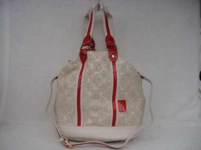 Discount Louis Vuitton Handbags Leather M95134 beige white Wholesale