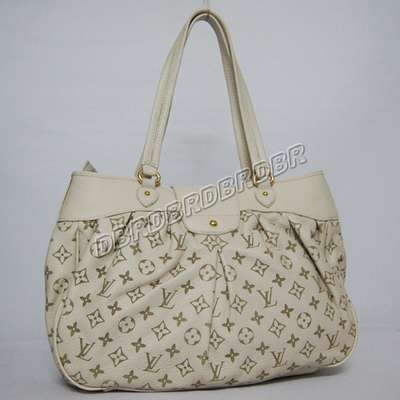 discount louis vuitton handbags leather m45714 beige white wholesale