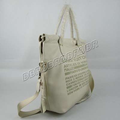 discount louis vuitton handbags leather m92992 beige white wholesale