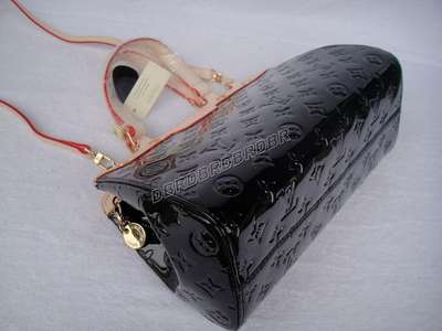 discount louis vuitton handbags monogram vernis m91622 black wholesale