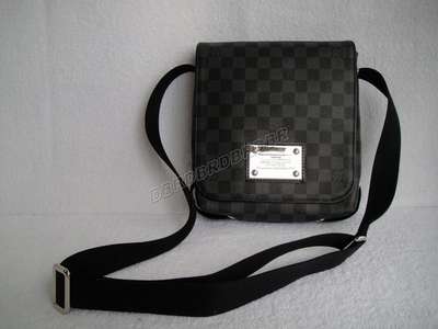 Discount Louis Vuitton Handbags Damier Graphite Canvas N51210 black Wholesale