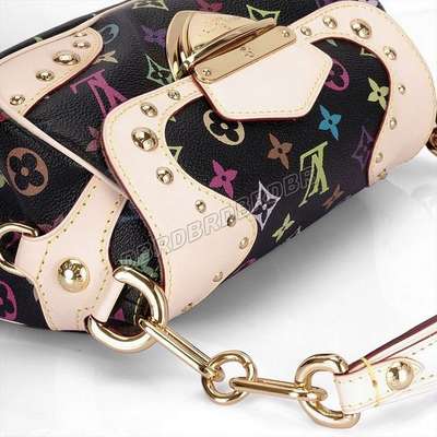 discount louis vuitton handbags monogram multicolore m40128 black wholesale