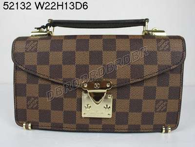 Discount Louis Vuitton Handbags Damier Ebene Canvas N52132 Coffee Wholesale