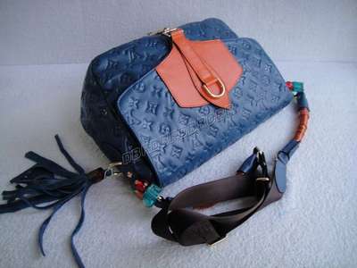 discount louis vuitton handbags leather m95381 satchel blue wholesale