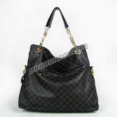 discount louis vuitton handbags leather n95130 black wholesale