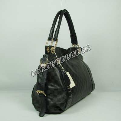 discount louis vuitton handbags leather n95178 black wholesale