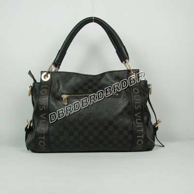 discount louis vuitton handbags leather n95178 black wholesale