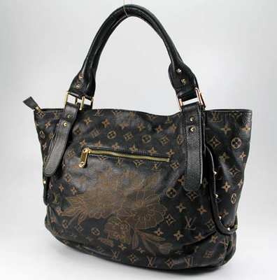 discount louis vuitton handbags leather m90713 black wholesale