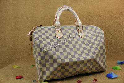 Discount Louis Vuitton Handbags Damier Azur Canvas N41524 white Wholesale