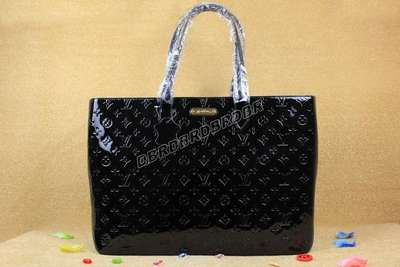 Discount Louis Vuitton Handbags Monogram Vernis M91649 black Wholesale