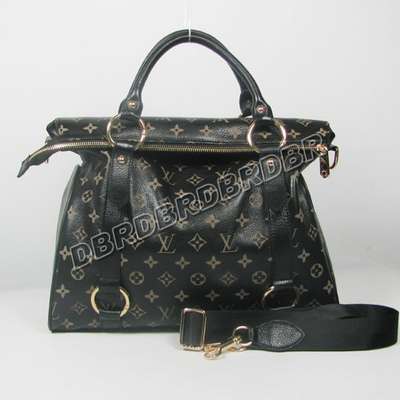 Discount Louis Vuitton Handbags Leather M41232 black Wholesale