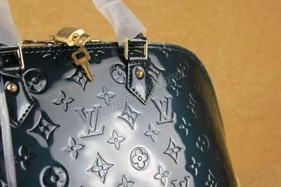 discount louis vuitton handbags monogram vernis m93625 blue wholesale