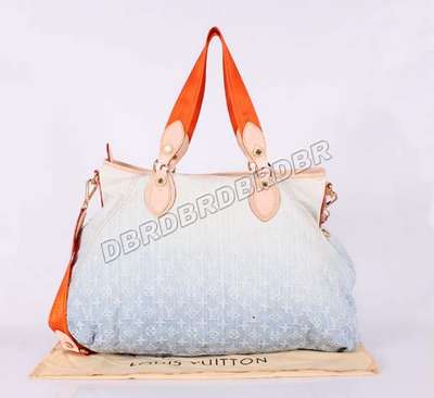 Discount Louis Vuitton Handbags Monogram Denim M40411 light blue Wholesale