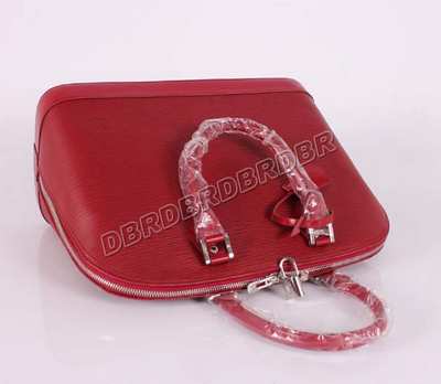 discount louis vuitton handbags epi leather m59316 purplish red wholesale