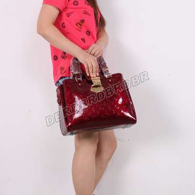 discount louis vuitton handbags monogram vernis m93757 purplish red wholesale