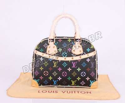 Discount Louis Vuitton Handbags Monogram Multicolore M92662 black pink Wholesale