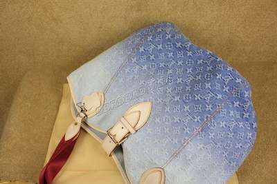 discount louis vuitton handbags monogram denim m40414 blue new wholesale