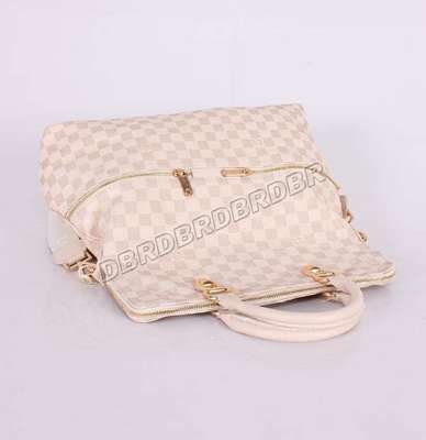 discount louis vuitton handbags leather m92809 beige white wholesale