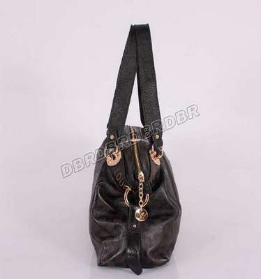 discount louis vuitton handbags leather m93083 black/gray wholesale