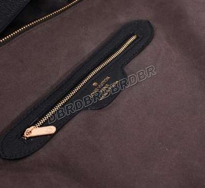 discount louis vuitton handbags leather m93083 black/gray wholesale