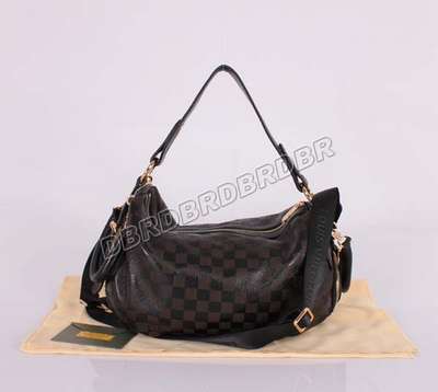 Discount Louis Vuitton Handbags Leather M98016 black/gray Wholesale