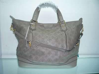 Discount Louis Vuitton Handbags Monogram Mahina M93178 gray Wholesale