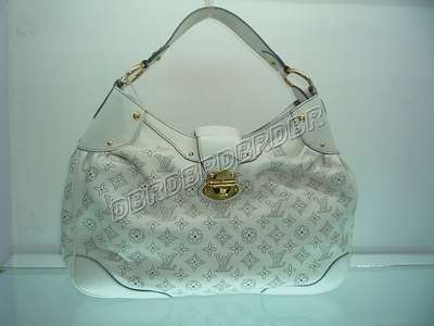 Discount Louis Vuitton Handbags Monogram Mahina M93128 white Wholesale