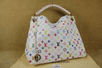 Discount Louis Vuitton Handbags Monogram Multicolore M40249 white Multicolor Wholesale