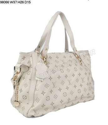 discount louis vuitton handbags leather m98066 beige white wholesale