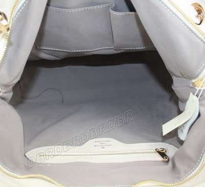 discount louis vuitton handbags leather n95050 beige white wholesale