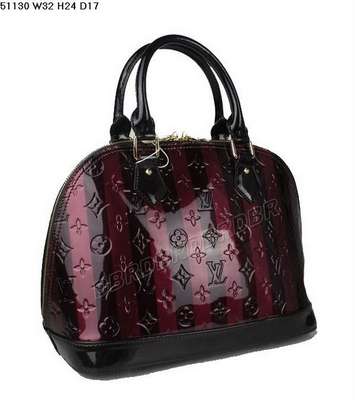 discount louis vuitton handbags monogram vernis 51130 coffee stripped wholesale