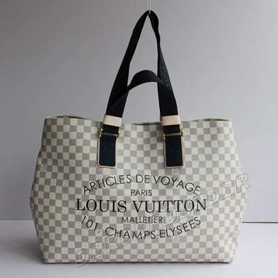 Discount Louis Vuitton Handbags Damier Azur Canvas N41180 white Damier azur Wholesale