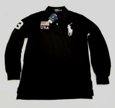 Ralph Lauren men Polo shirt-long sleeve-black No.330