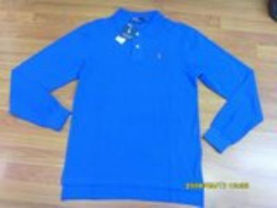 Ralph Lauren long sleeve men polo shirt-blue-small pony