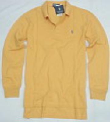 Ralph Lauren long sleeve men polo shirt-yellow-small pony No.175