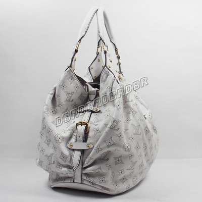 discount louis vuitton handbags monogram mahina m95545 beige white wholesale