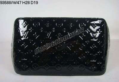 discount louis vuitton handbags monogram vernis m93588 black/gray wholesale