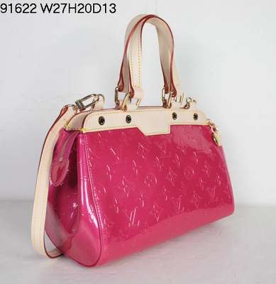 discount louis vuitton handbags monogram vernis m91622 rose red wholesale