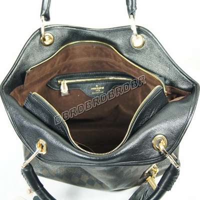 discount louis vuitton handbags leather n95017 black wholesale