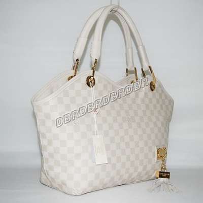 discount louis vuitton handbags leather n95017 white wholesale