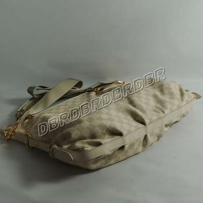 discount louis vuitton handbags leather n91952 beige white wholesale